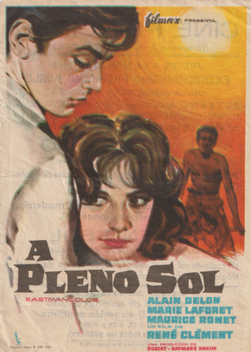 A pleno sol (Plein soleil), René Clément, 1960. Cine Principal 8-3-1962