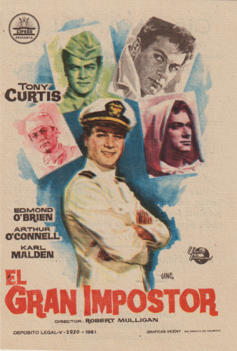 El gran impostor (The Great Impostor), Robert Mulligan, 1961. Cine Mariola 20-2-1962