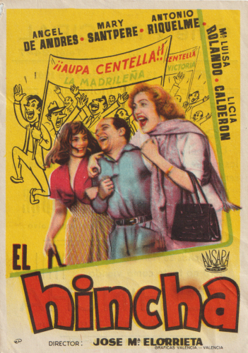 El hincha, José María Elorrieta, 1958. Cine Principal 13-10-1961
