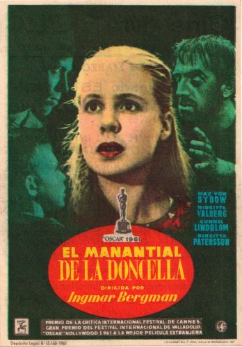 El manantial de la doncella (Jungfrukällan), Ingmar Bergman, 1960. Cine Mariola 23-6-1962
