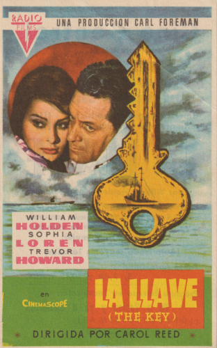 La llave (The Key), Carol Reed, 1958. Cine Central 2-7-1962