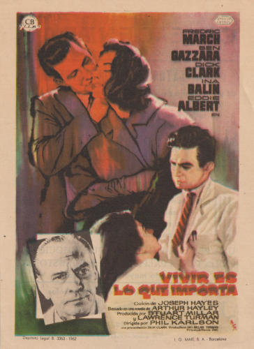 Vivir es lo que importa (The Young Doctors), Phil Karlson, 1961. Cine Central 24-6-1963