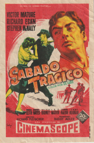 Sábado trágico (Violent Saturday), Richard Fleischer, 1955. Cine Central 21-7-1962