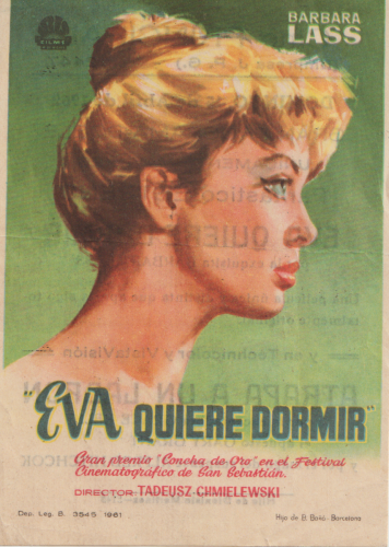 Eva quiere dormir (Ewa chce spac), Tadeusz Chmielewski 1958. Cine Principal 15-4-1962 