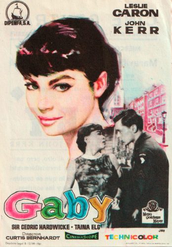 Gaby, Curtis Bernhardt, 1956. Cine Central 27-6-1962