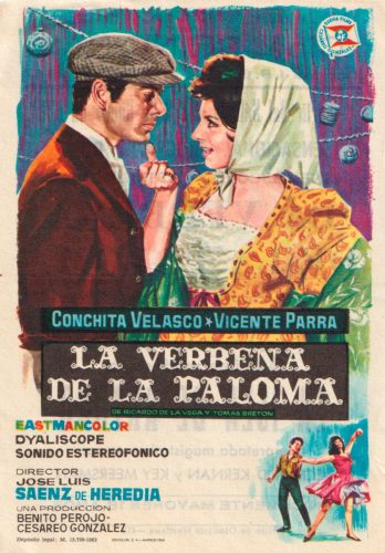 La verbena de La Paloma, José Luis Sáenz de Heredia, 1963. Cine Principal 19-1-1965