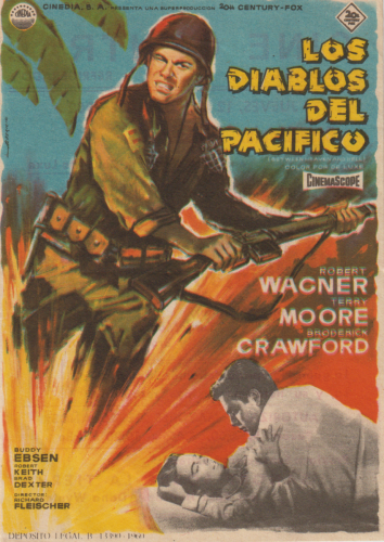 Los diablos del Pacífico (Between Heaven and Hell), Richard Fleischer, 1956. Cine Central 12-7-1962