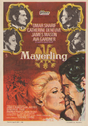 Mayerling (Mayerling),Terence Young, 1968. Cine Mariola 2-6-1969