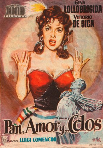 Pan, Amor y Celos (Pane, amore e gelosia), Luigi Comencini, 1954. Cine Central 16-5-1956