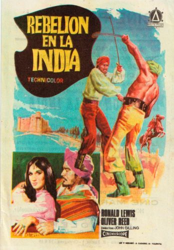 Rebelión en la India, (The Brigand of Kandahar), John Gilling, 1965. Cine Principal 16-9-1969