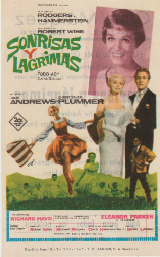 Sonrisas y lágrimas (The Sound of Music), Robert Wise, 1965. Cine Máiquez 6-10-1966