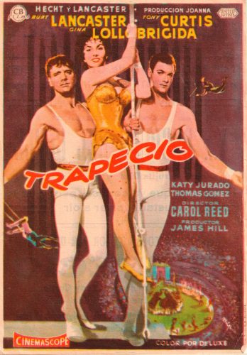 Trapecio (Trapeze), Carol Reed, 1956. Cine Principal 18-10-1961
