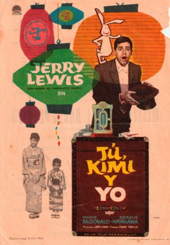 Tú, Kimi y yo (The Geisha Boy), Frank Tashlin, 1958. Cine Principal 22-11-1961.  Estrenada en el Cine Mariola el 15-10-1960