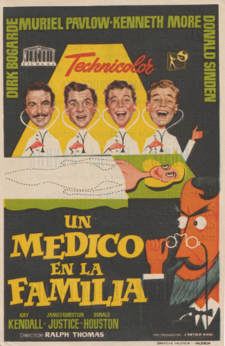 Un médico en la familia (Doctor in the House), Ralph Thomas. 1954. Cine Principal 1-9-1962