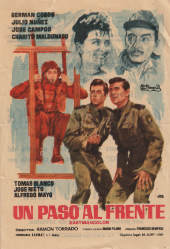 Un paso al frente, Ramón Torrado, 1960. Cine Principal 28-7-1962