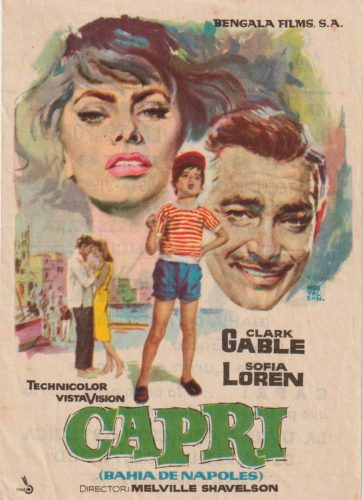 Capri (It Started in Naples), Melville Shavelson, 1960. Cine Mariola 5-9-1961