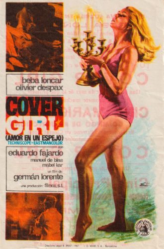 Cover girl (Amor en un espejo), Germán Lorente, 1968. Cine Mariola 22-4-1968