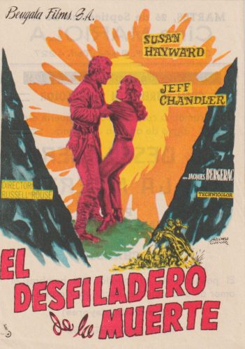 El desfiladero de la muerte (Thunder in the Sun), Russell Rouse, 1959. Cine Mariola 26-9-1961